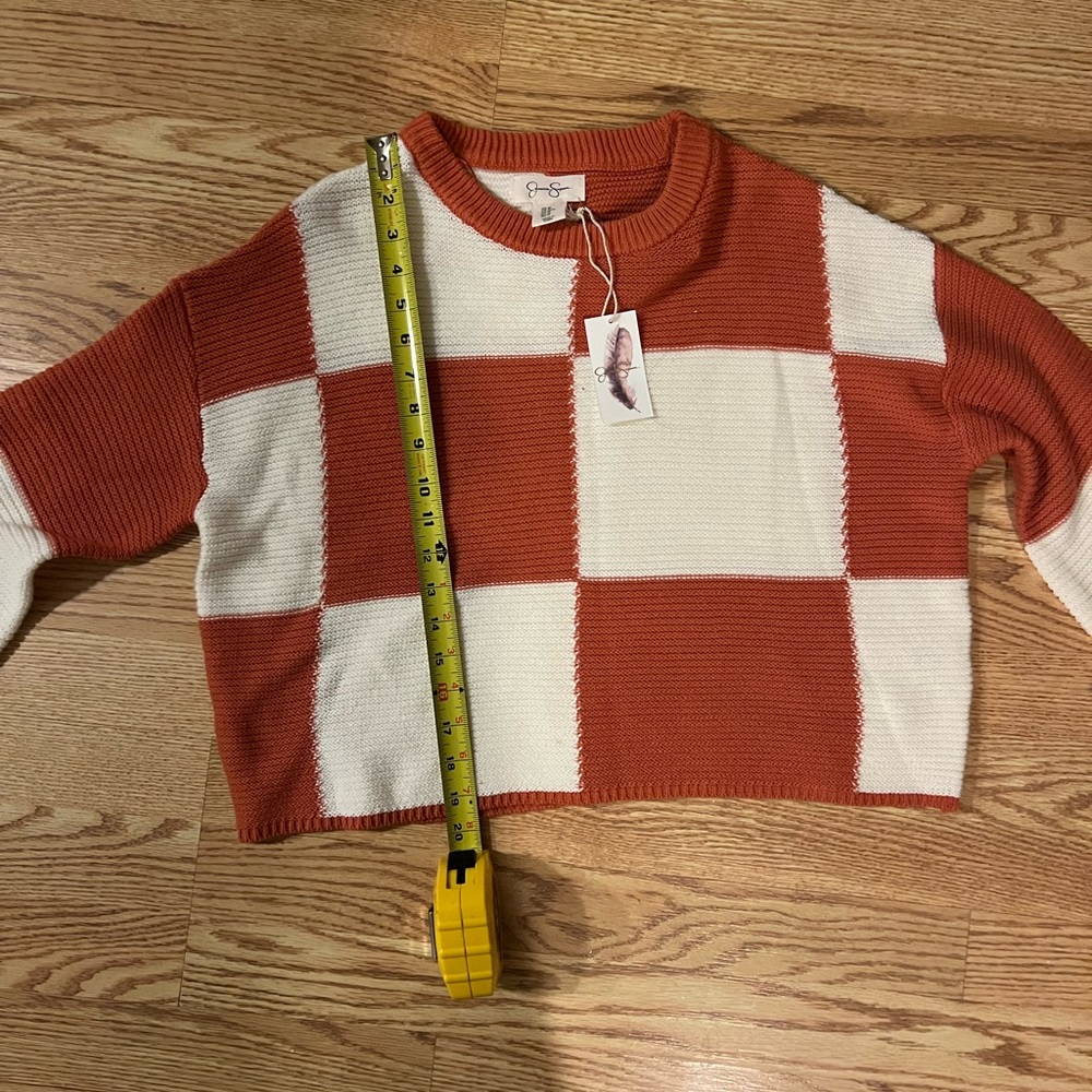 Brand New Patchwork Sweater Size Medium - image 6